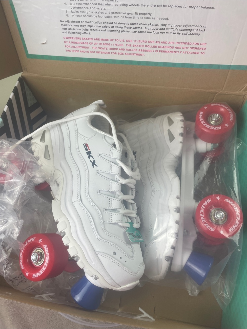 Roller Sneakers Four Wheelers Skechers SKX Rollerskates